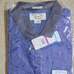 Original Penguin men's polo XXL Dark Demin MSRP $69 Heritage Slim Fit Cherries